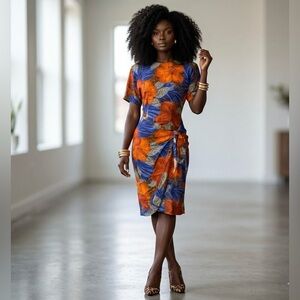 VINTAGE FLORAL STATEMENT DRESS